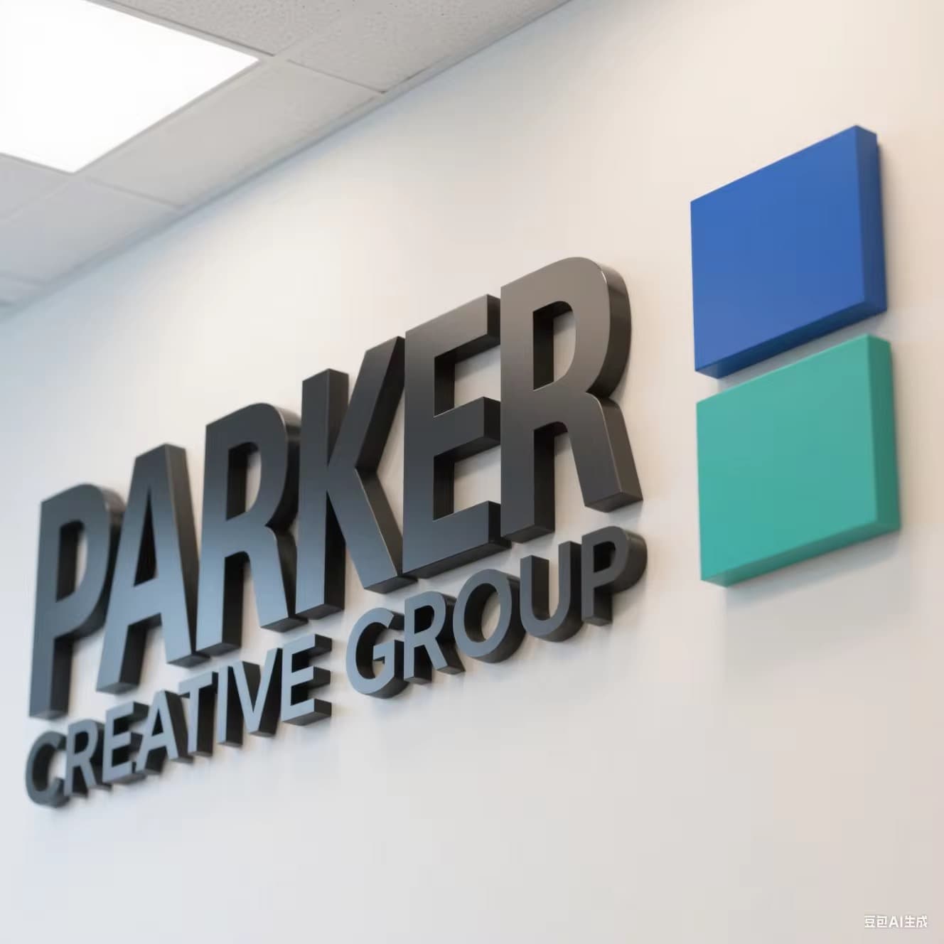 Acrylic logo letters with sharper brand detail