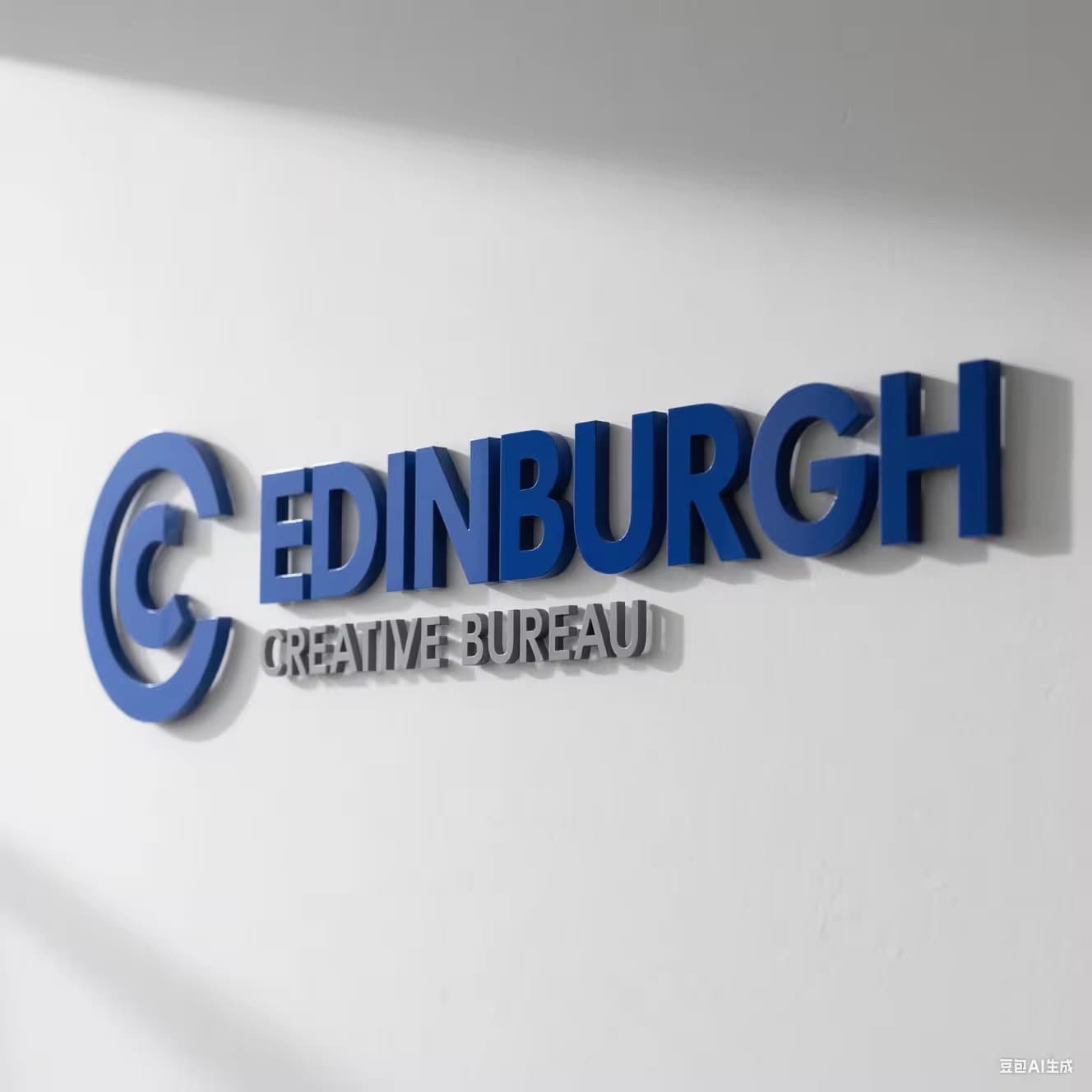 Office and studio acrylic lettering