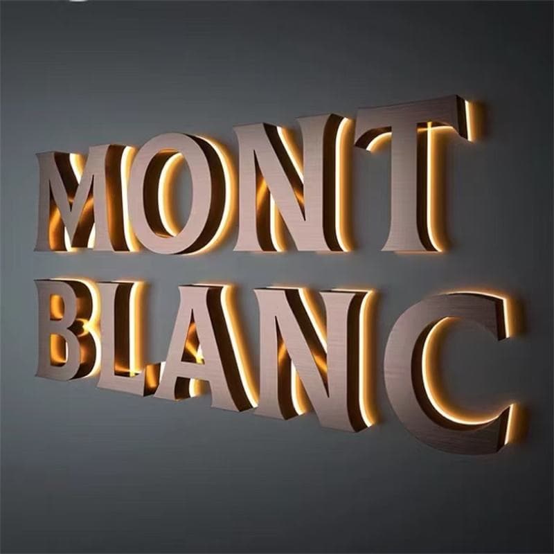 Strong for reception, office, and branded interior 3D lettering