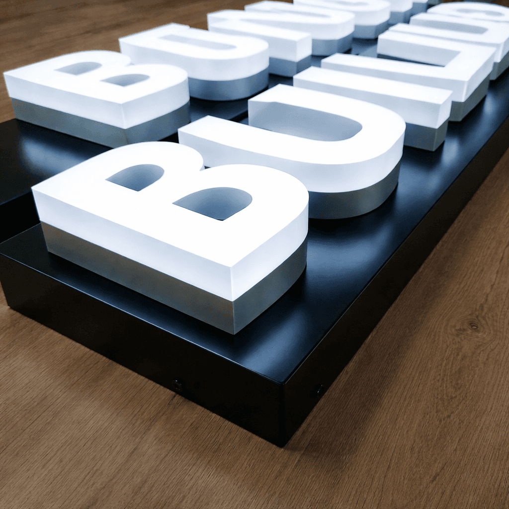 3D Face-Lit Signs