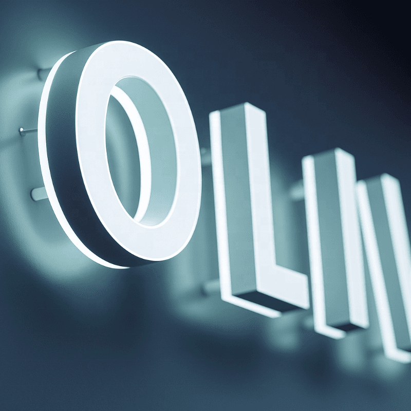 Ideal for logos, names, and high-impact brand walls