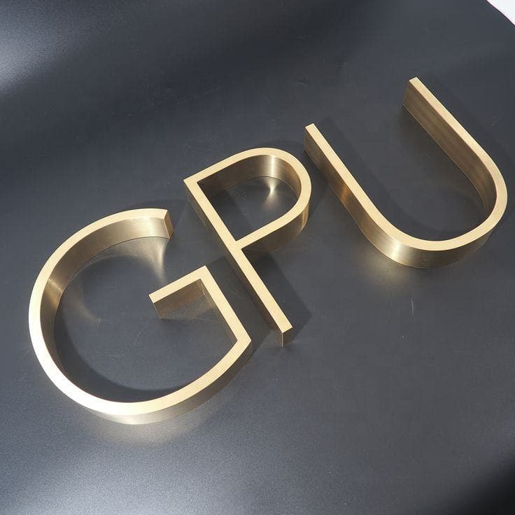 3D Metal Signs