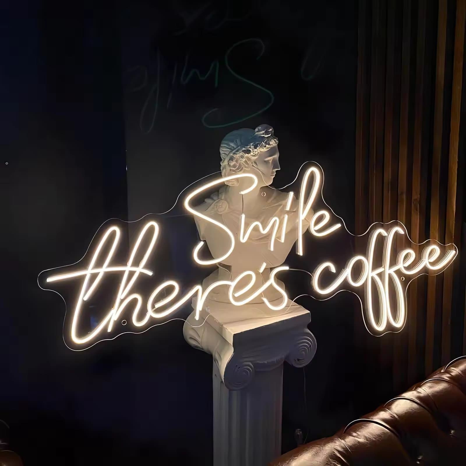 Custom LED neon sign installation
