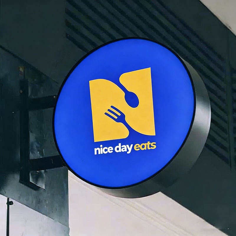 Retail lightbox sign