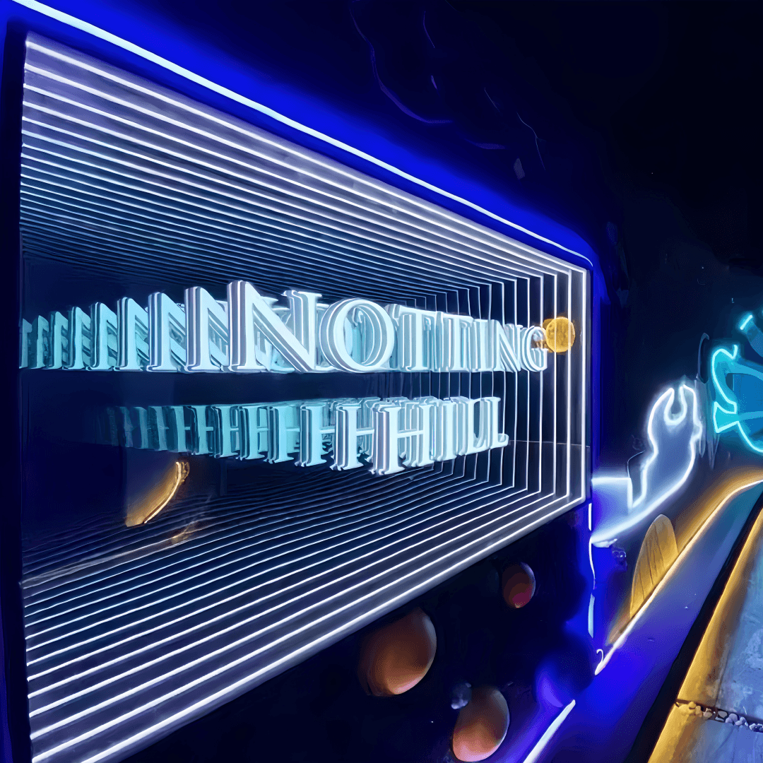 Graphic-led infinity display